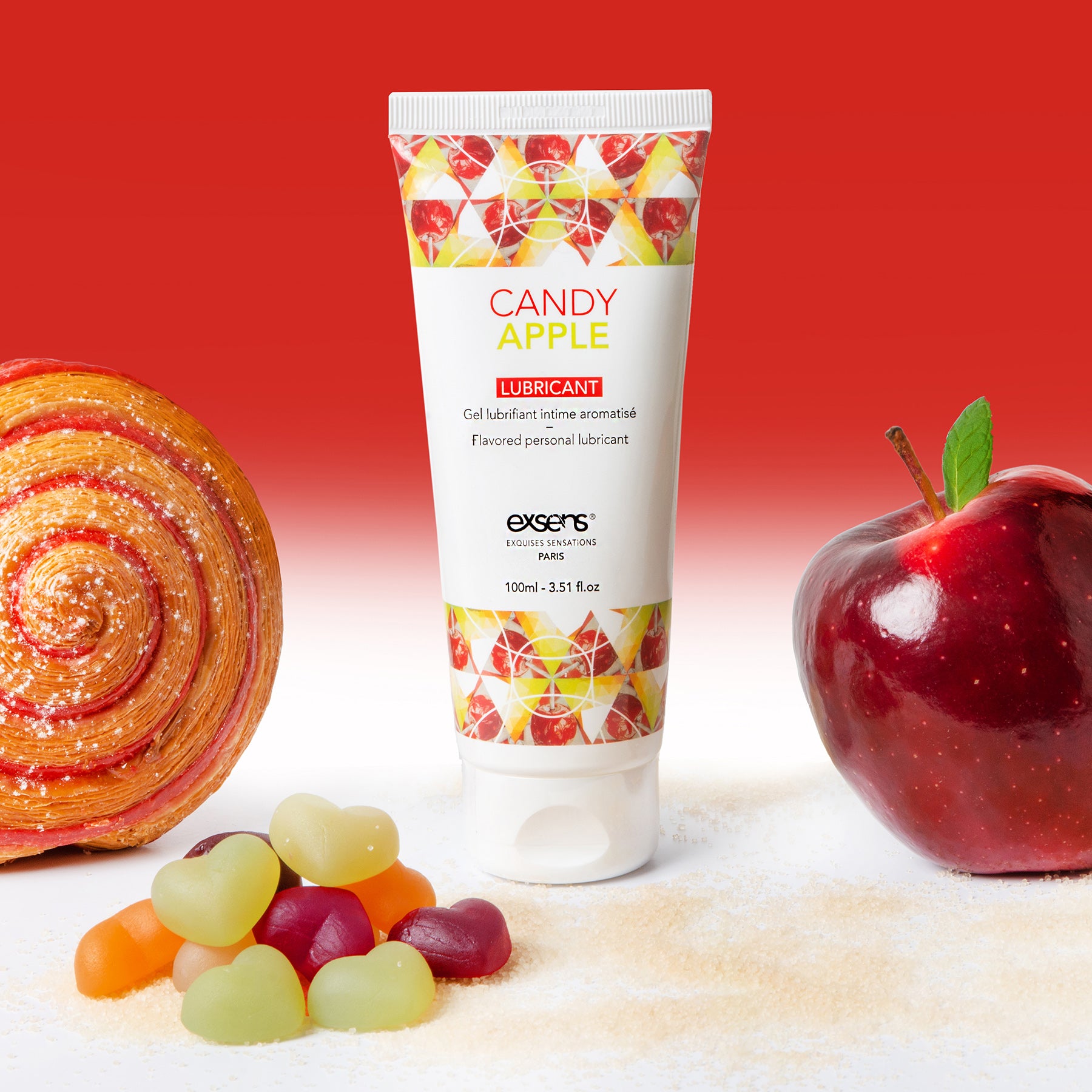 Flavoured intimate lubricant gel_Candy Apple EXSENS Flavoured intimate lubricant gel_Candy Apple EXSENS