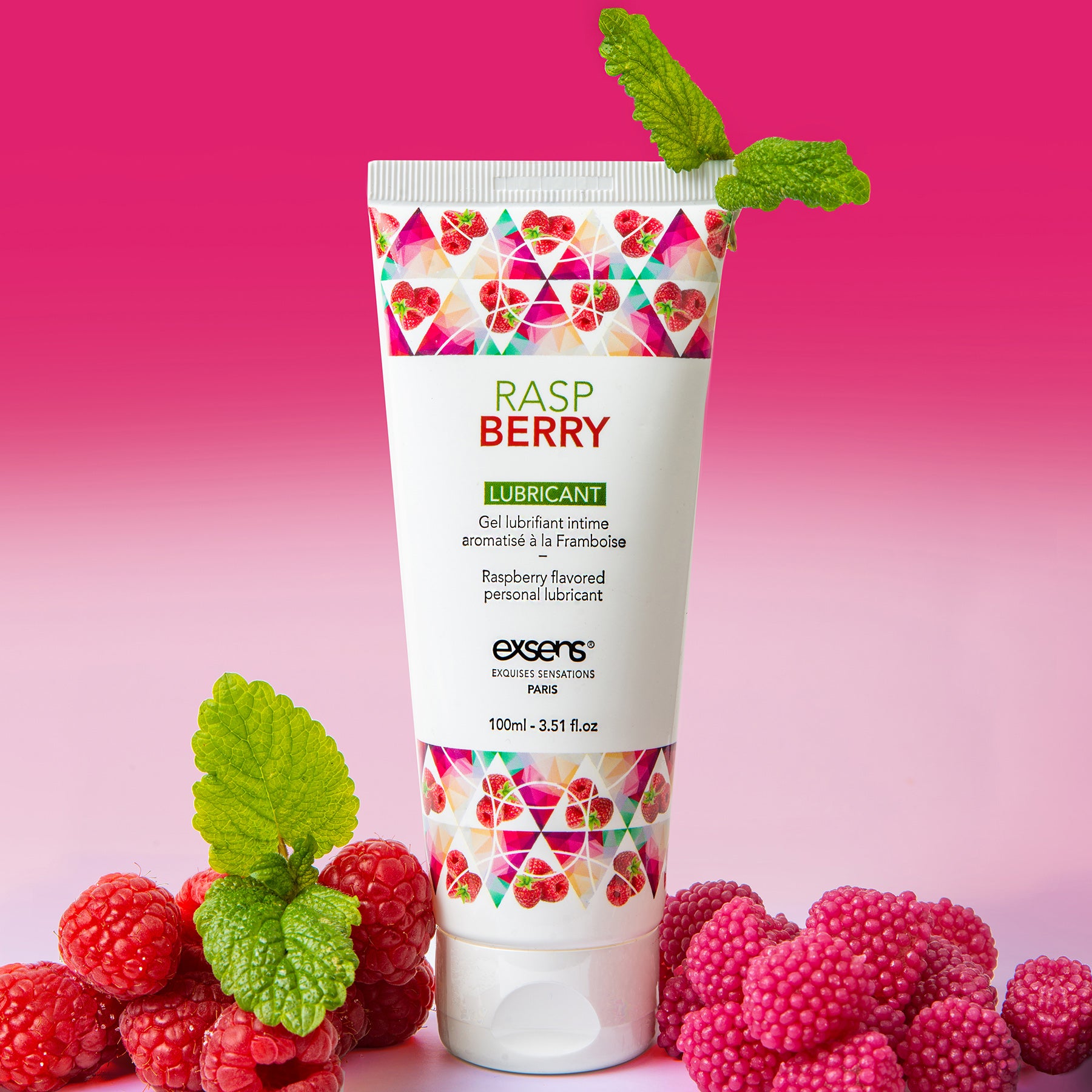 Flavoured and Edible Lubricant Gel_Raspberry EXSENS Flavoured and Edible Lubricant Gel_Raspberry EXSENS